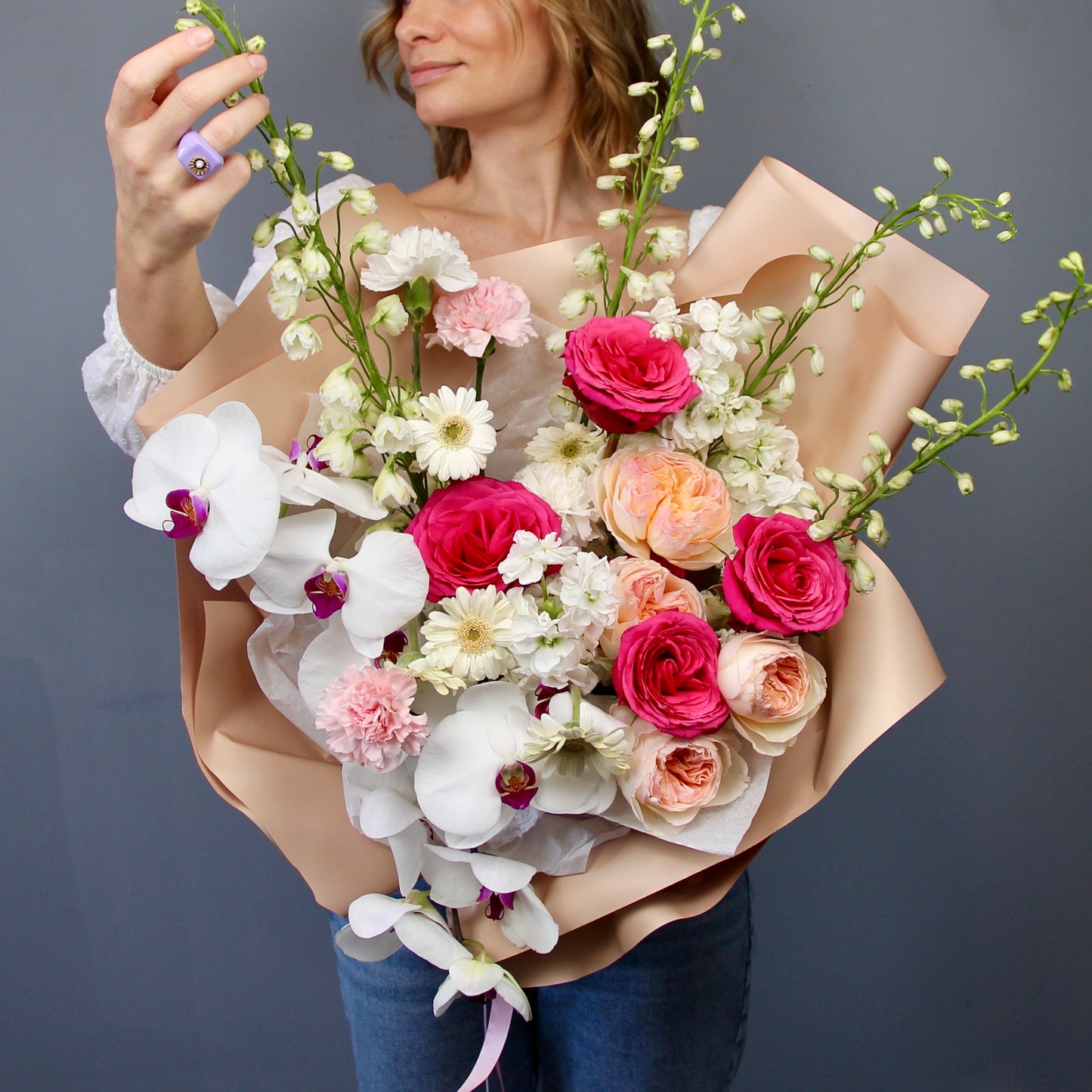 big bouquet of flowers genova