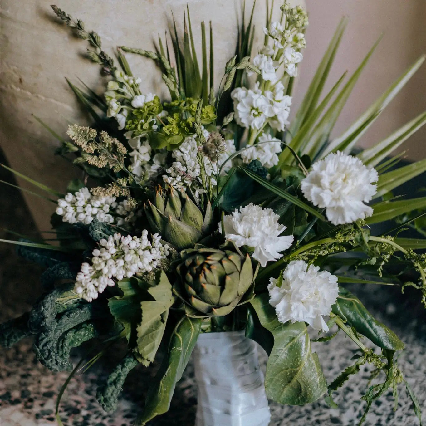 artichoke bridal bouquet