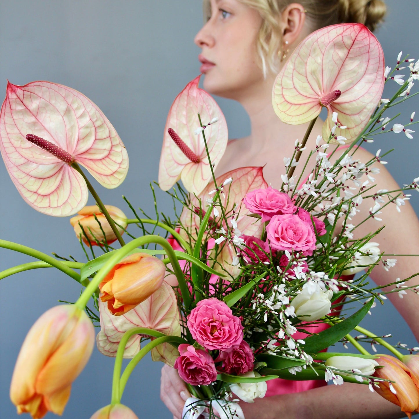 small flowers from shop in liguria pink