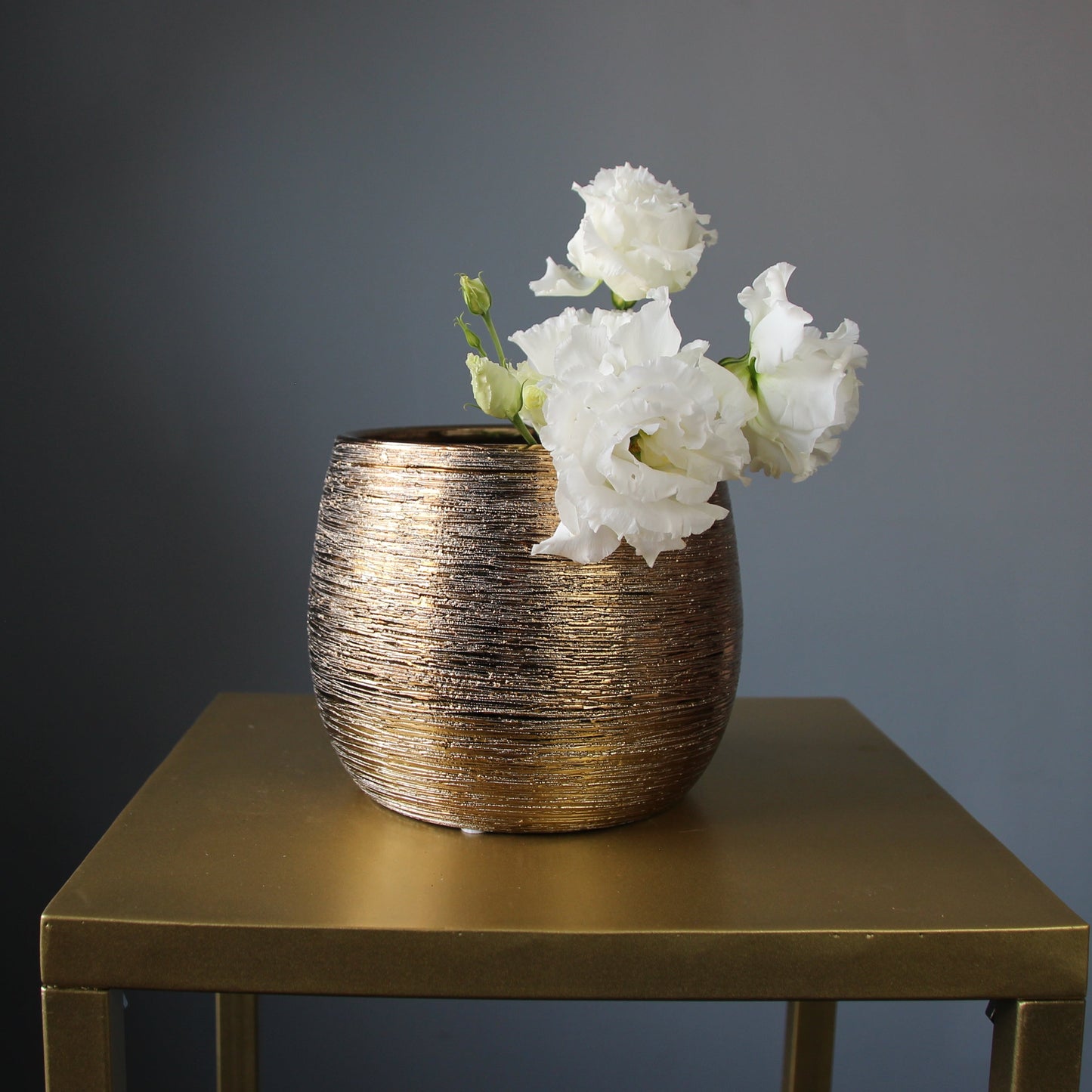 small gold vase in Genoa Vases