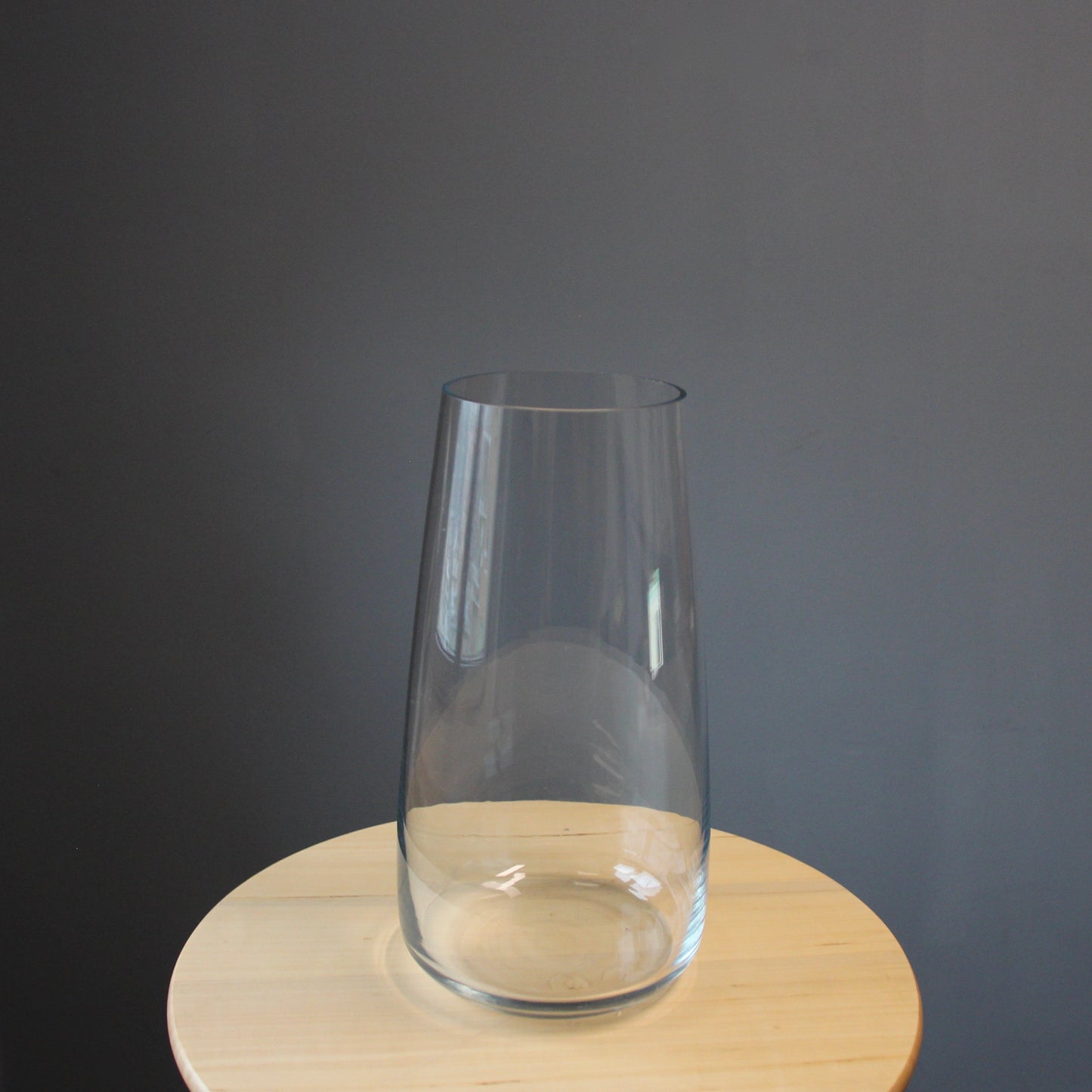 transparent tall vase in Genoa