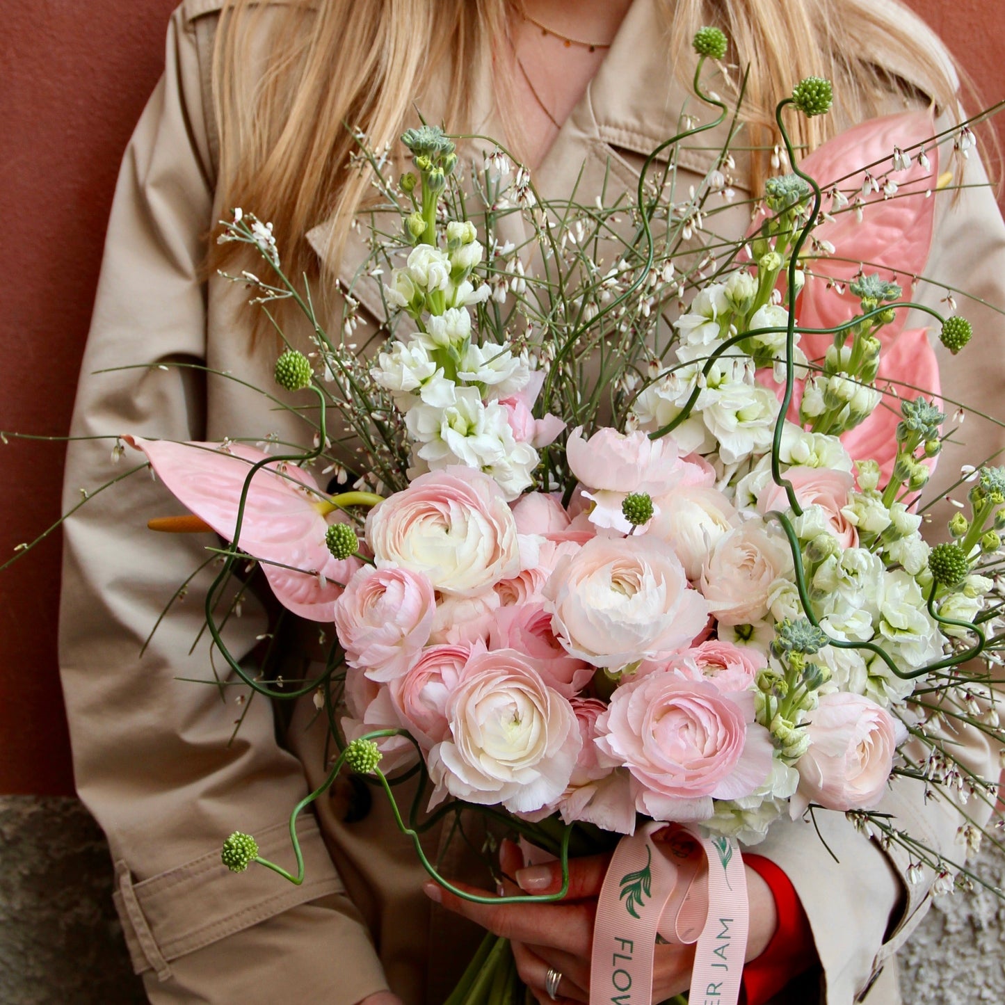 fiori rosa genova Bouquet of Flowers