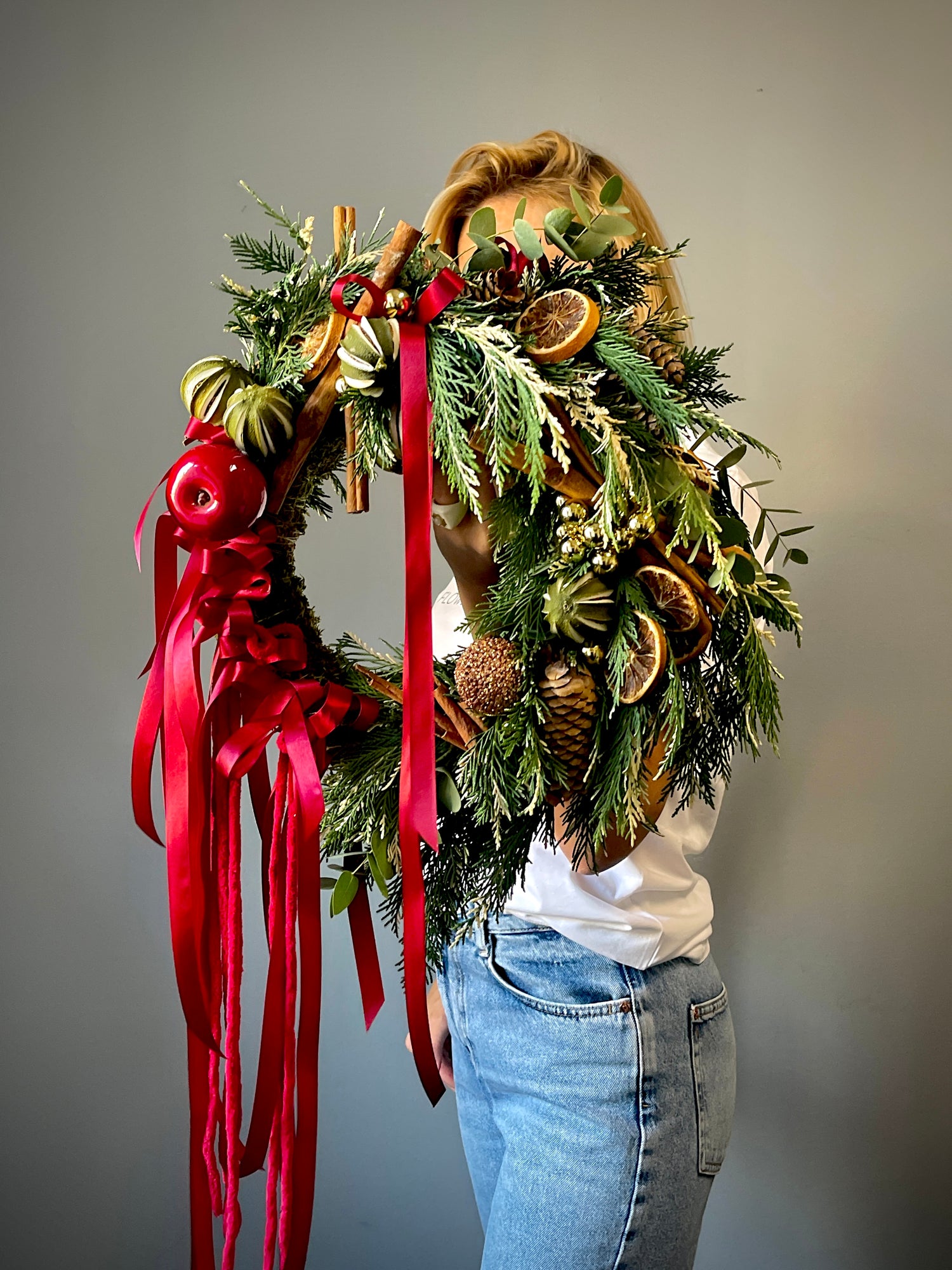 christmas wreath genova delivery