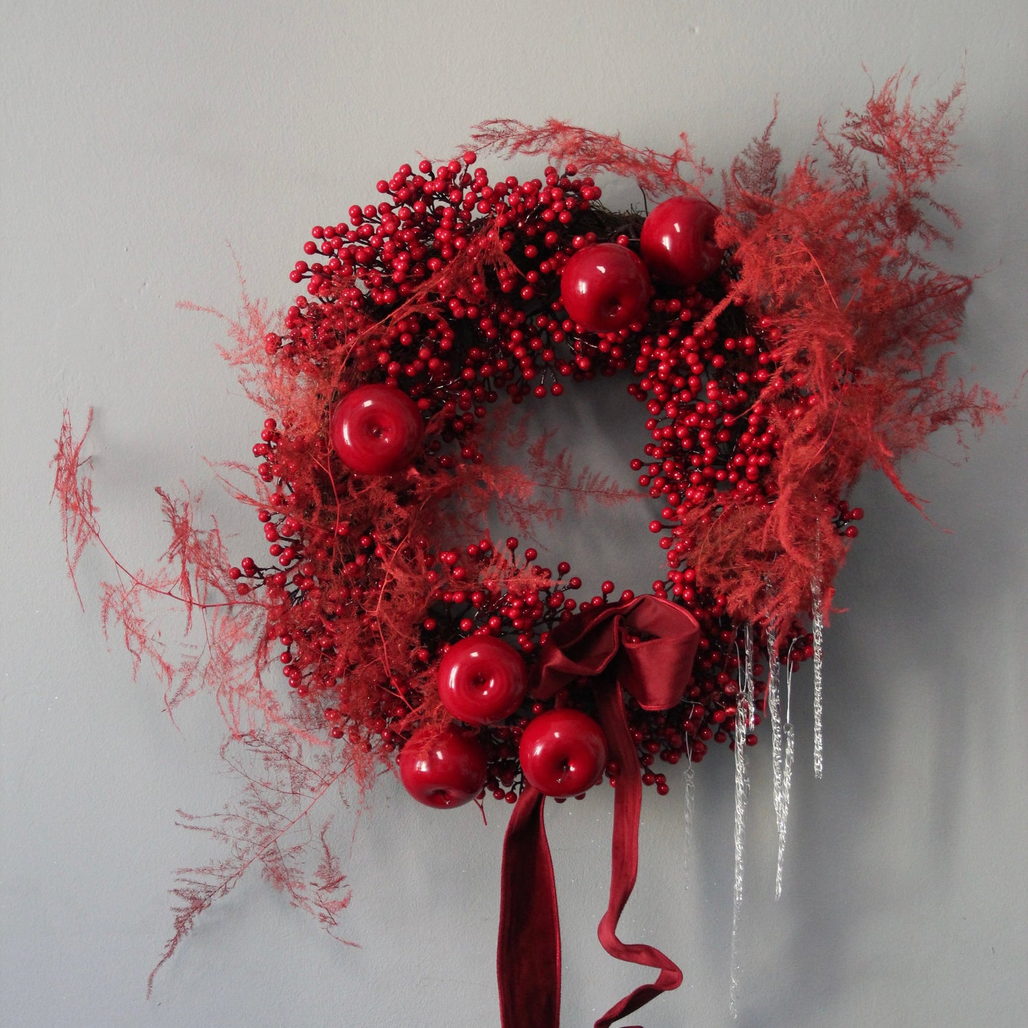 Red Christmas wreath Christmas Wreath