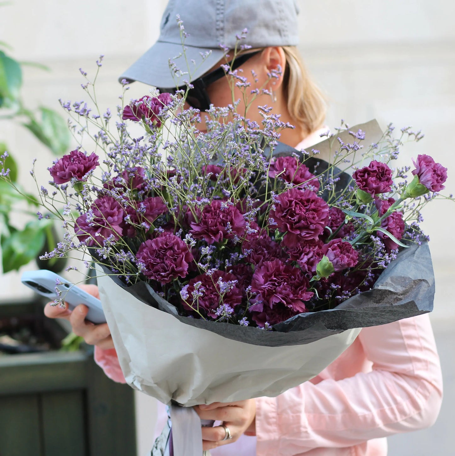 ppurple flower bpuquet genoa Bouquet of Flowers