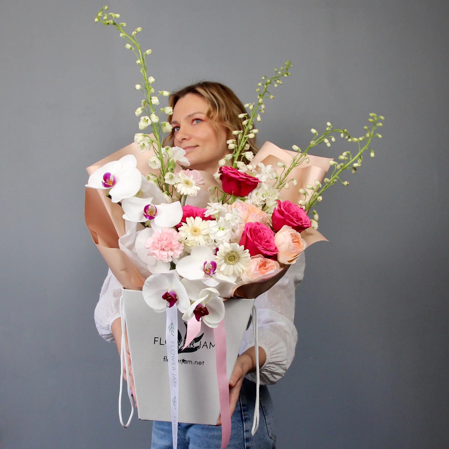 pink roses bouquet delivery genova Bouquet of Flowers