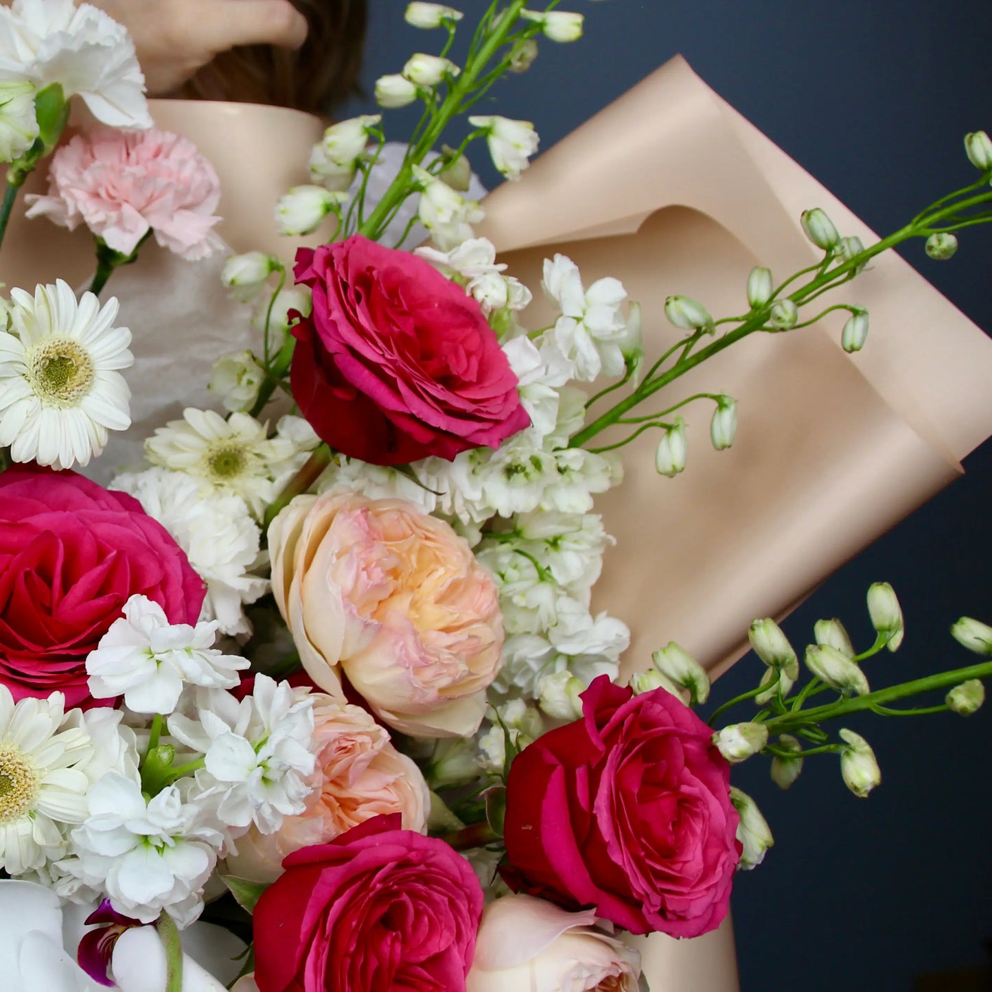 close up of butterfly bouquet