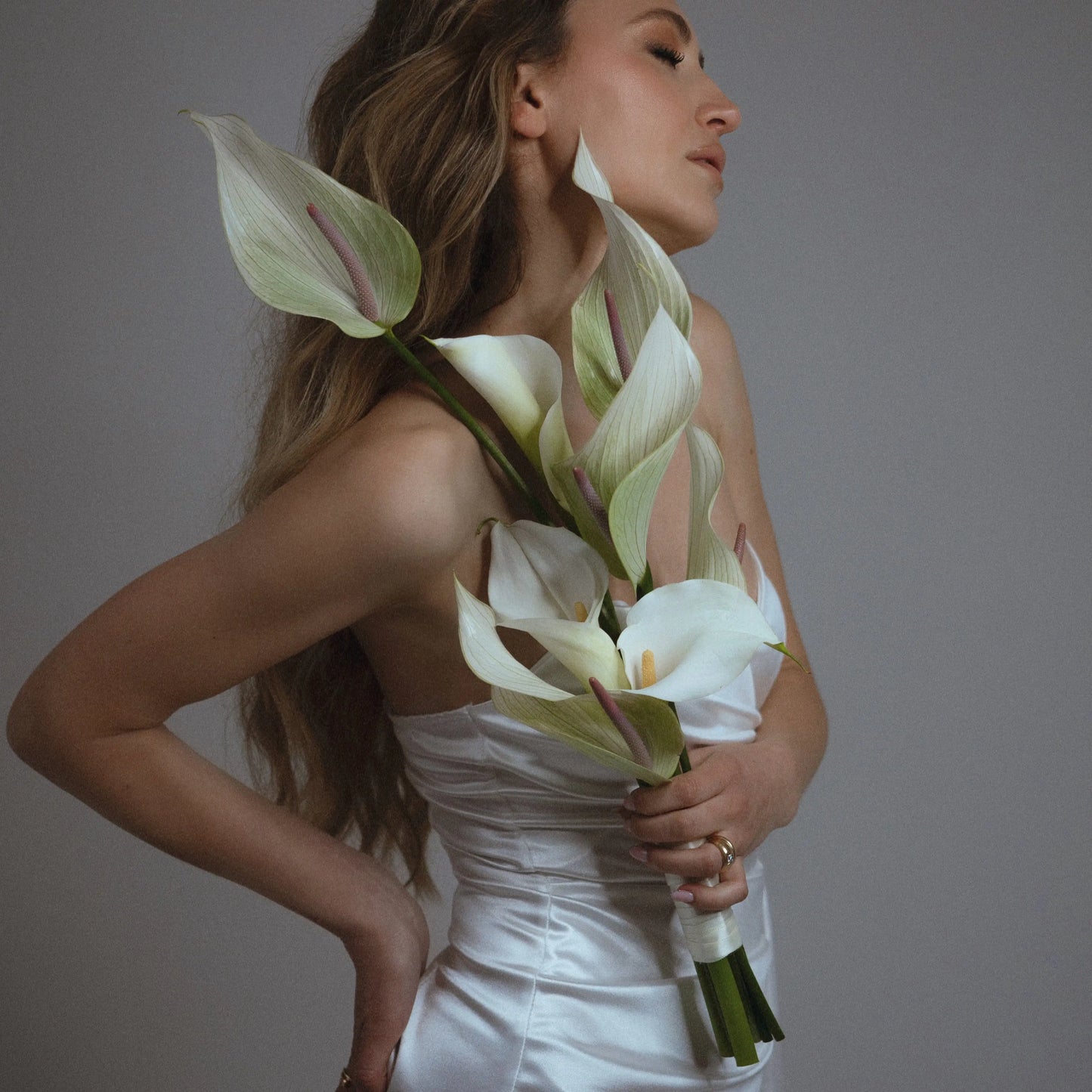 bridal bouquet anthurium