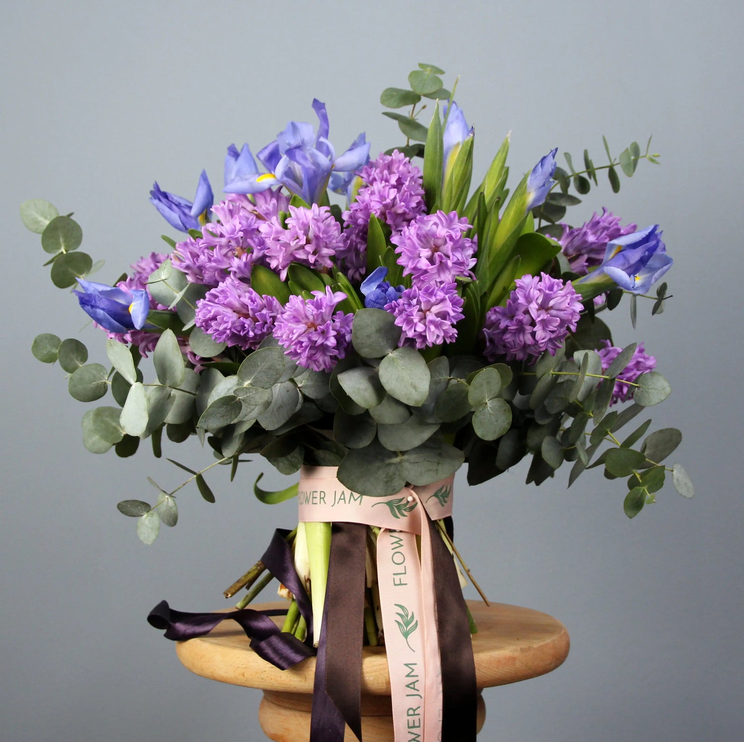 bouquet di iris, hyacinth