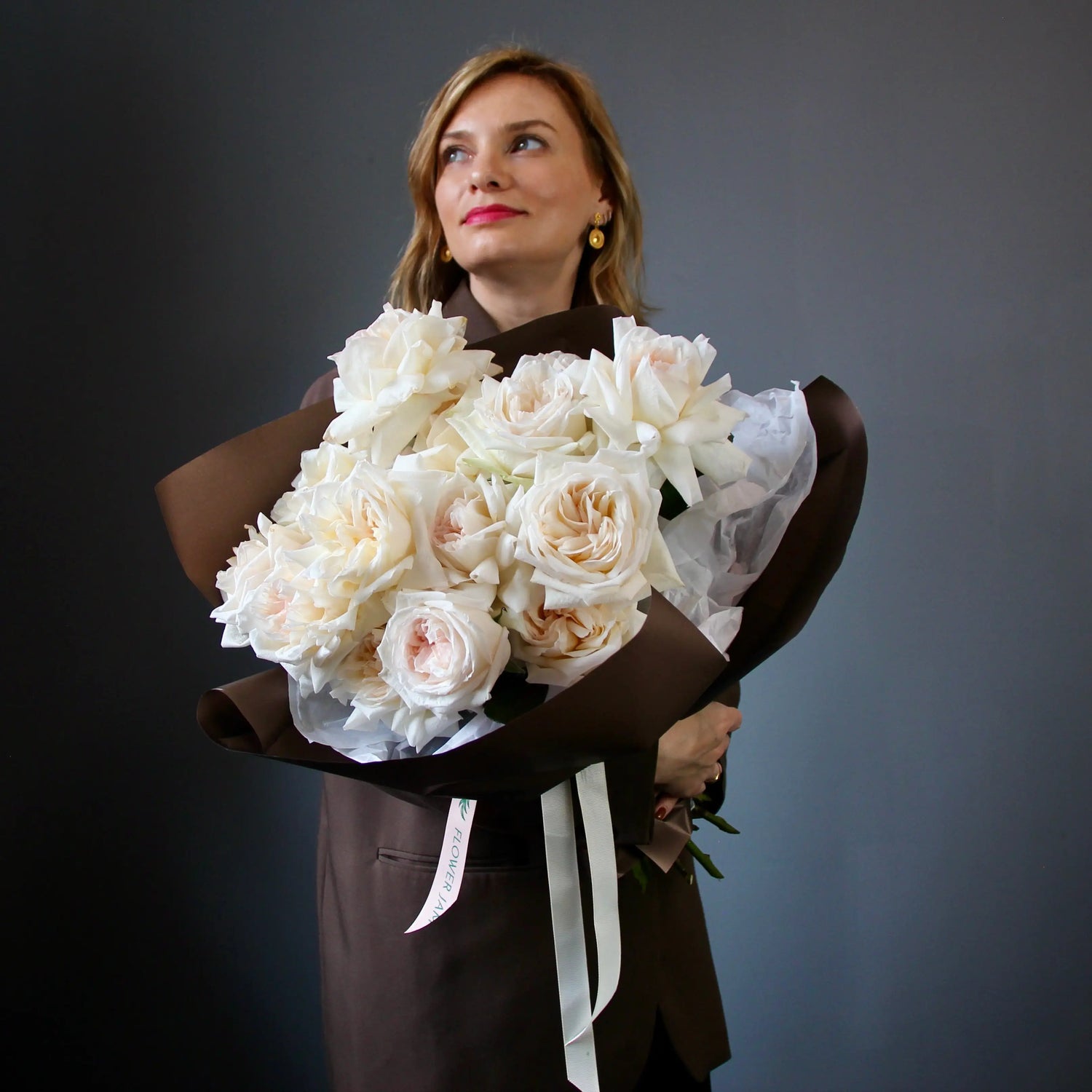 rose bianchi Consegna a genova Bouquet of Flowers