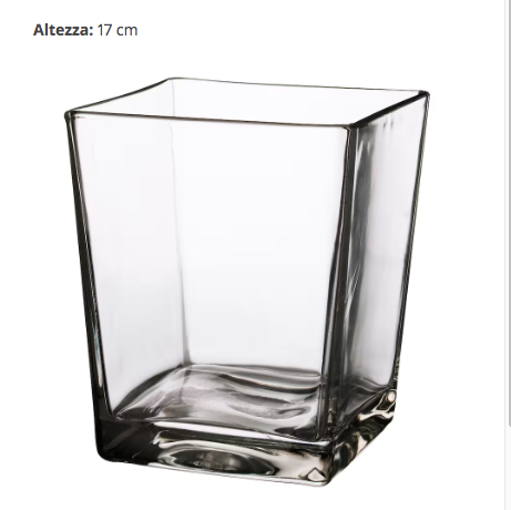 Vase square 17 cm