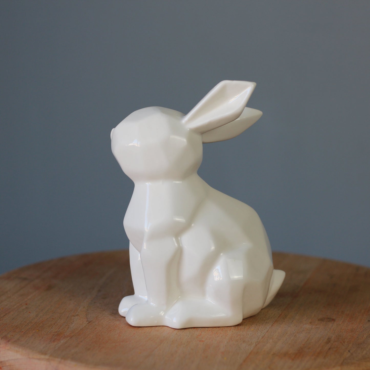 ceramic white bunny delivery in Genoa Easter Bunny