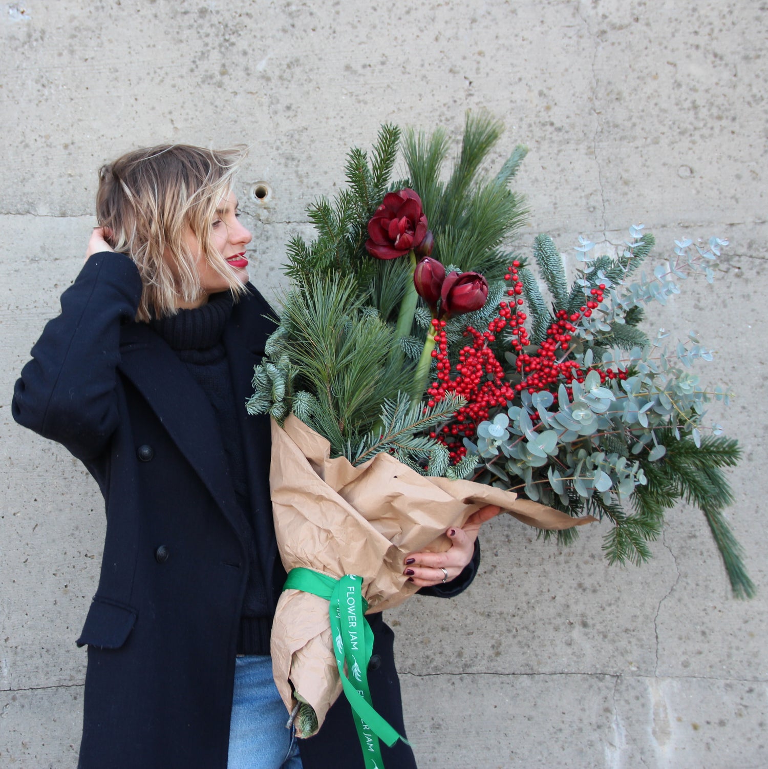 Christmas gift in Genoa Bouquet of Flowers